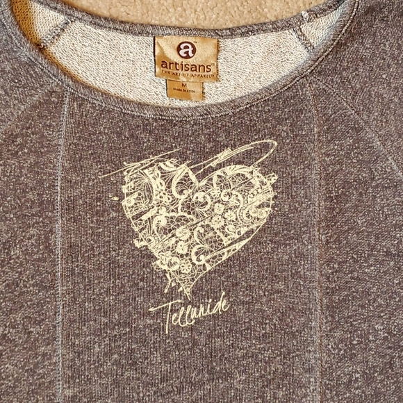 Artisans gray Telluride sweatshirt size Medium - Picture 10 of 10